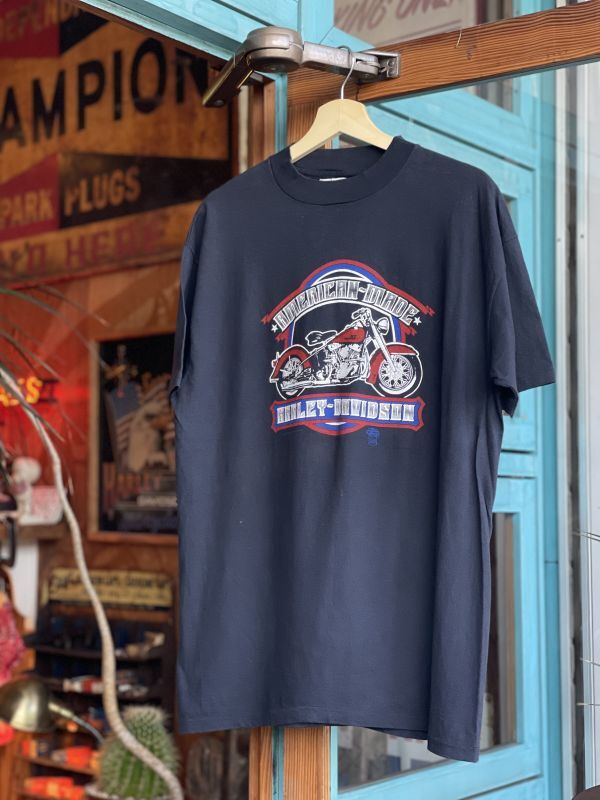 画像1: 1983 HARLEY DAVIDSON AMERICAN MADE VTG  T-SHIRT BLACK XL