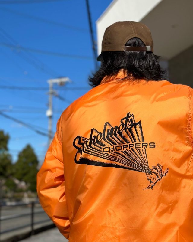 画像3: SIXHELMETS CHOPPERS BOA COACH JACKET ORANGE DRAWN BY HOODOO MAN