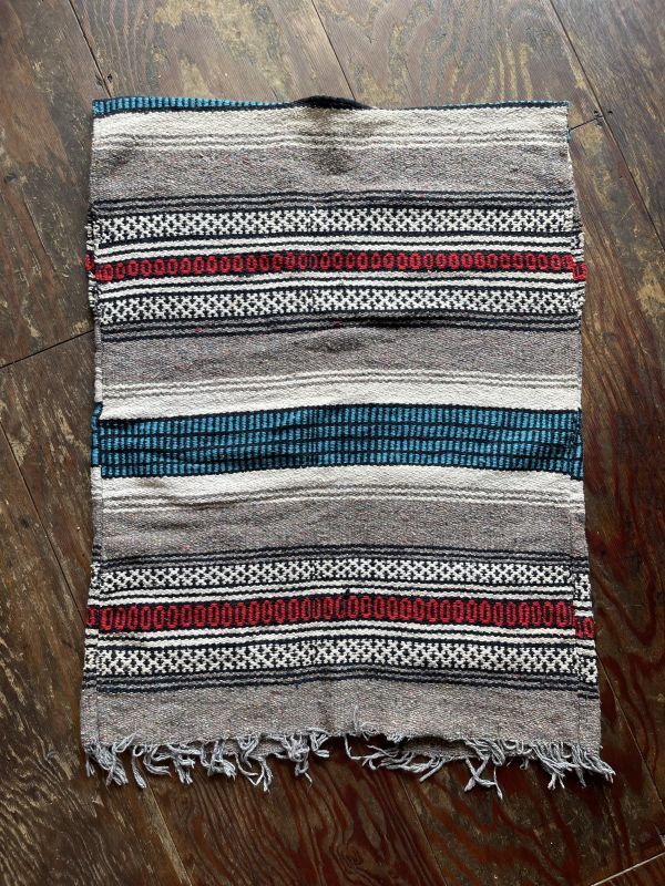 画像2: VINTAGE 70s MEXICAN RUG VEST (8)