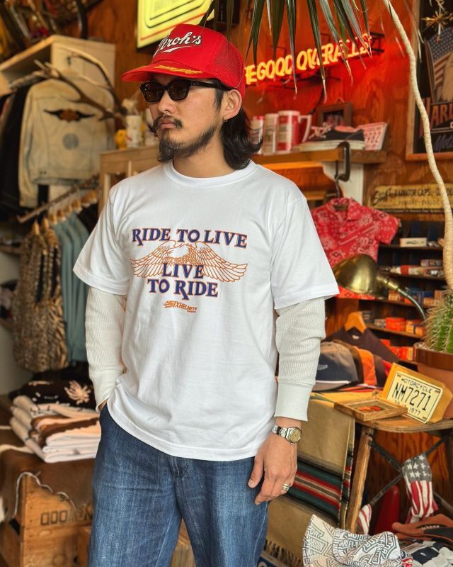 画像1: SIXHELMETS CHOPPERS “LIVE TO RIDE RIDE TO LIVE T-SHIRT WHITE