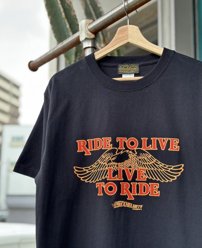 画像3: SIXHELMETS CHOPPERS “LIVE TO RIDE RIDE TO LIVE T-SHIRT BLACK