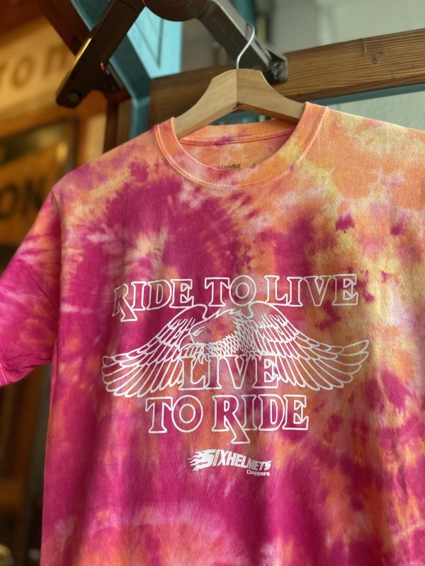 画像2: SIXHELMETS  LIVE TO RIDE RIDE TO LIVE TIE DYE T-SHIRT S