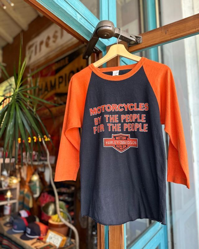 画像1: VINTAGE 80s HARLEY DAVIDSON “MOTORCYCLE BY THE PEOPLE FOR THE PEOPLE” T-SHIRT M