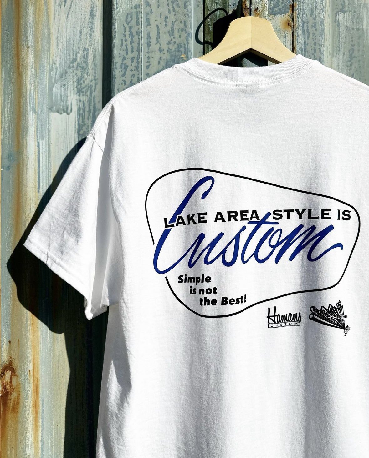 画像3: HAMANS CUSTOM×SIXHELMETS CHOPPERS “LAKE AREA STYLE IS CUSTOM” T-SHIRT WHITE