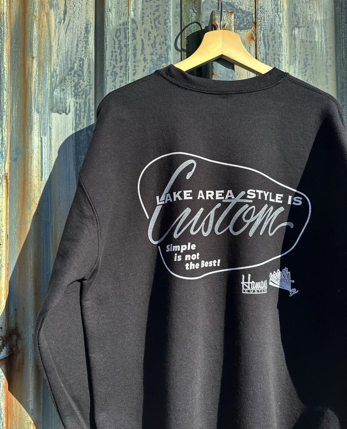 画像3: HAMANS CUSTOM×SIXHELMETS CHOPPERS “LAKE AREA STYLE IS CUSTOM” SWEATSHIRT BLACK