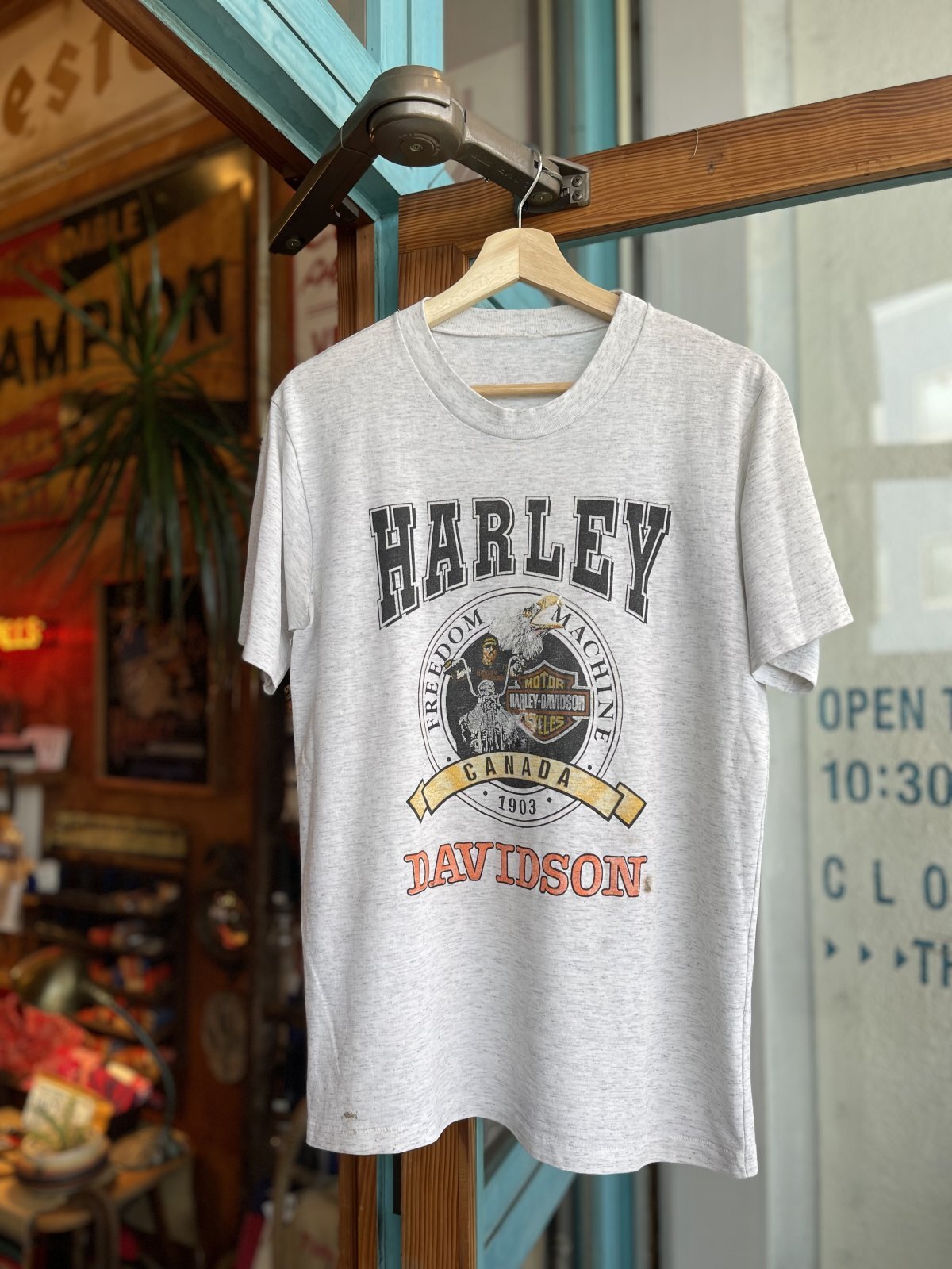 画像1: 90s HARLEY DAVIDSON CLARE’S CYCLE T-SHIRT 