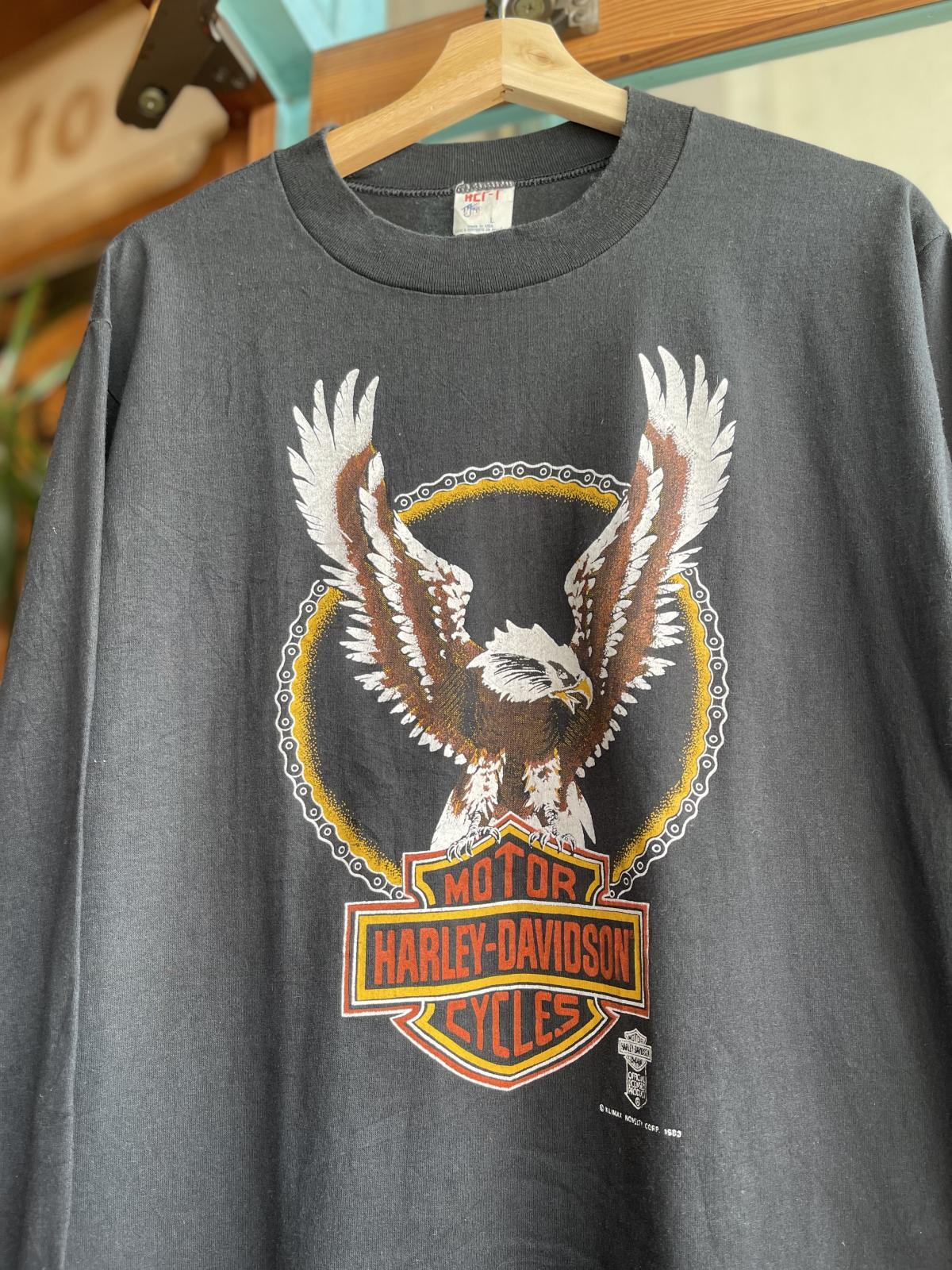 画像4: VINTAGE 1983 HARLEY DAVIDSON BAR&SHIELD EAGLE LOGO LONG SLEEVE T-SHIRT L