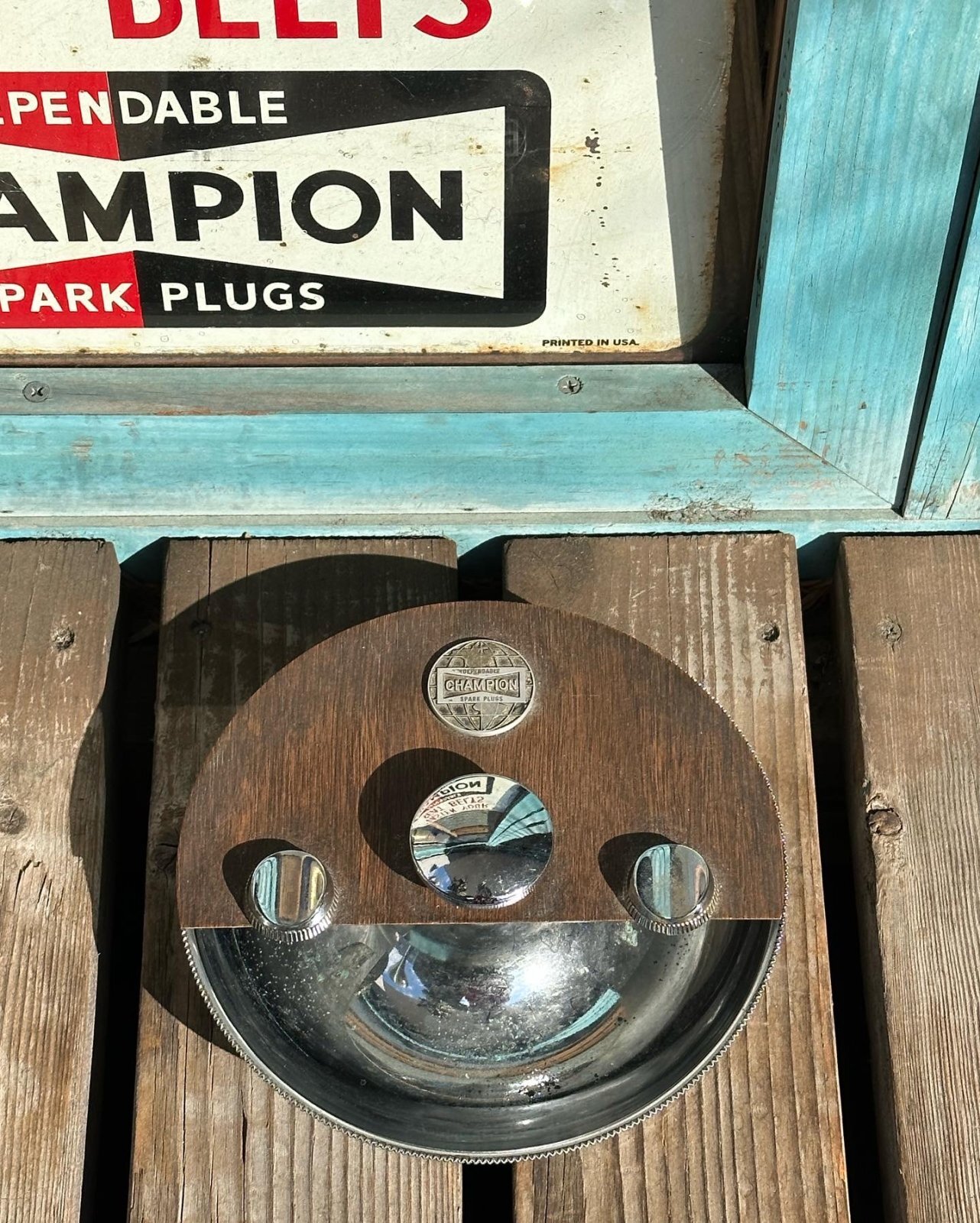 画像1: VINTAGE CHAMPION SPARK PLUGS ASHTRAY