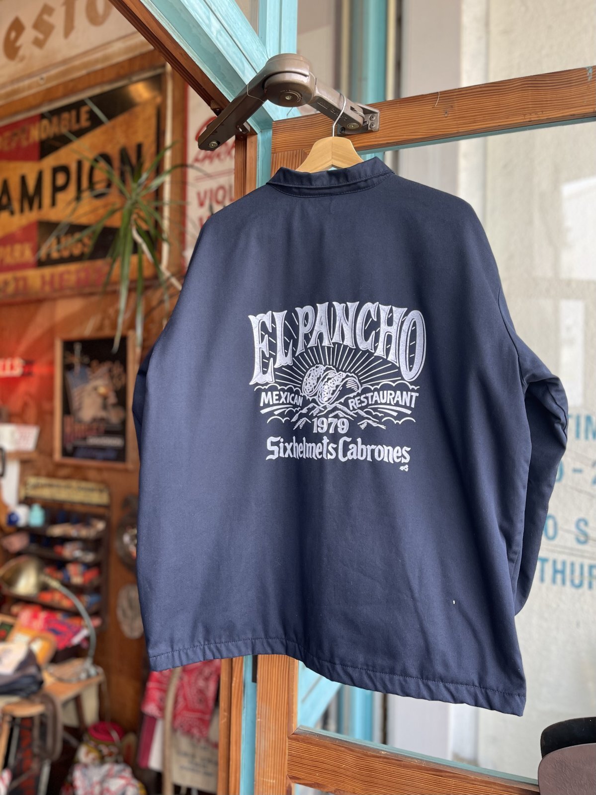 画像1: SIXHELMETS CABRONES×EL PANCHO MEXICAN DRAWN BY GRIMB WORK JACKET NAVY L