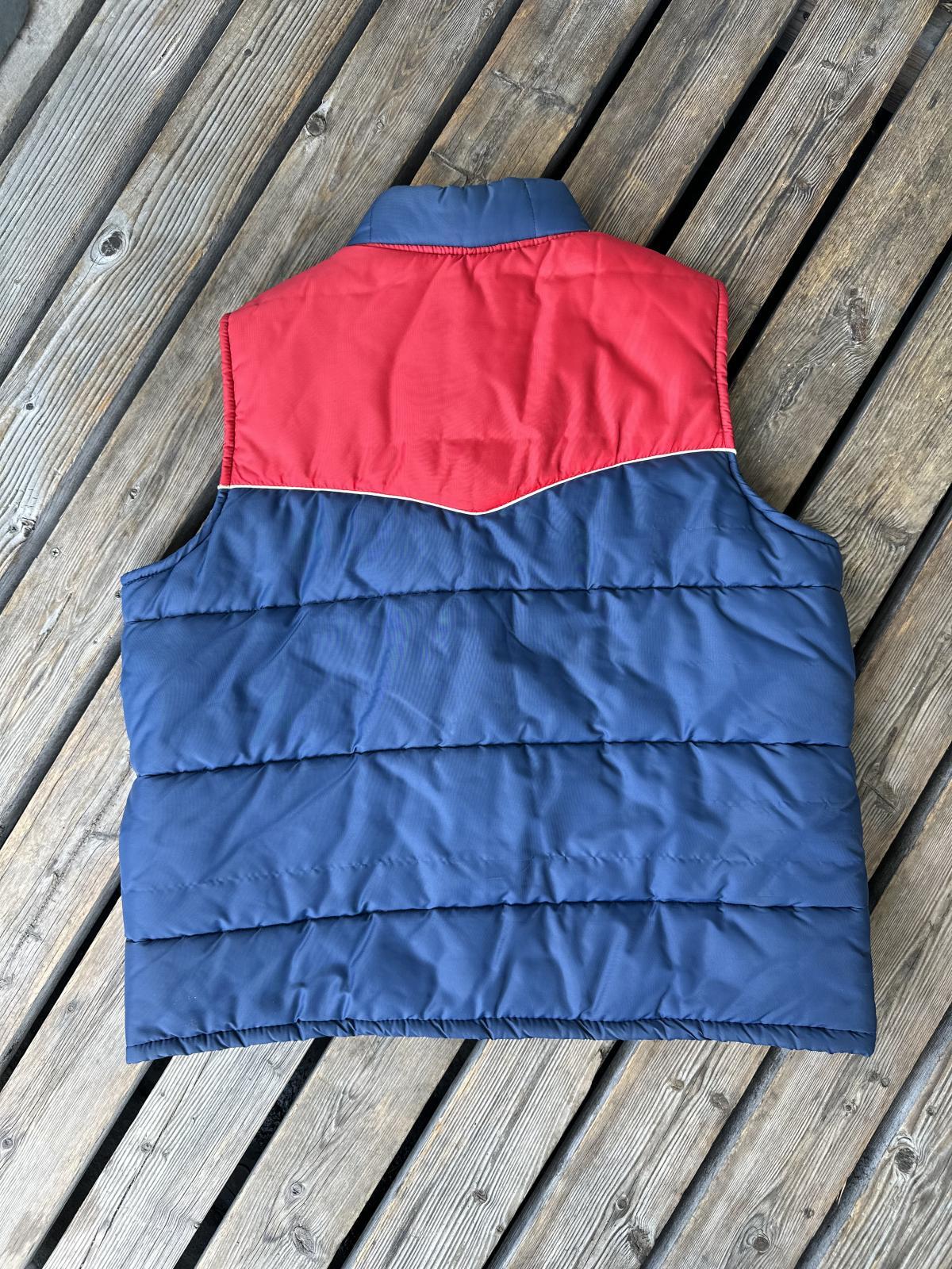 画像2: VINTAGE 70s CHAMPION SPARK PLUGS×CAR QUEST PUFFY RACING VEST L