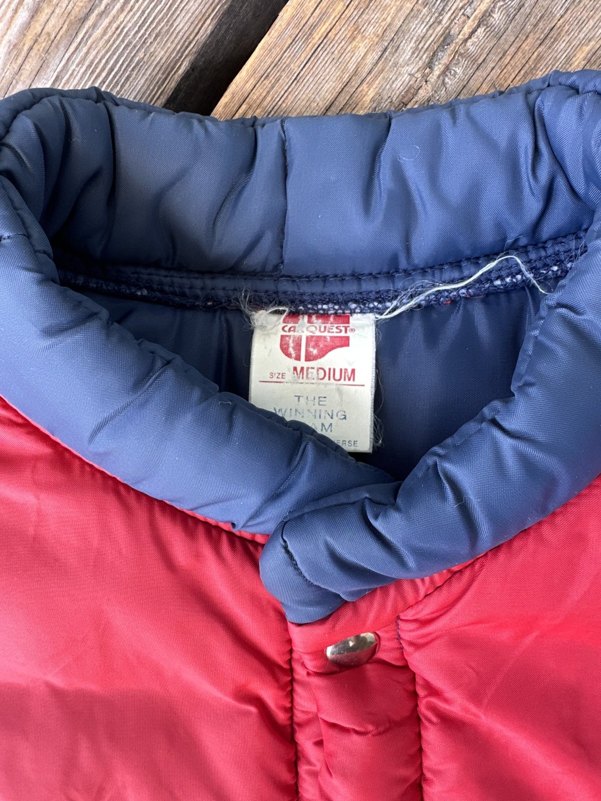 画像5: VINTAGE 70s CHAMPION SPARK PLUGS×CAR QUEST PUFFY RACING VEST M