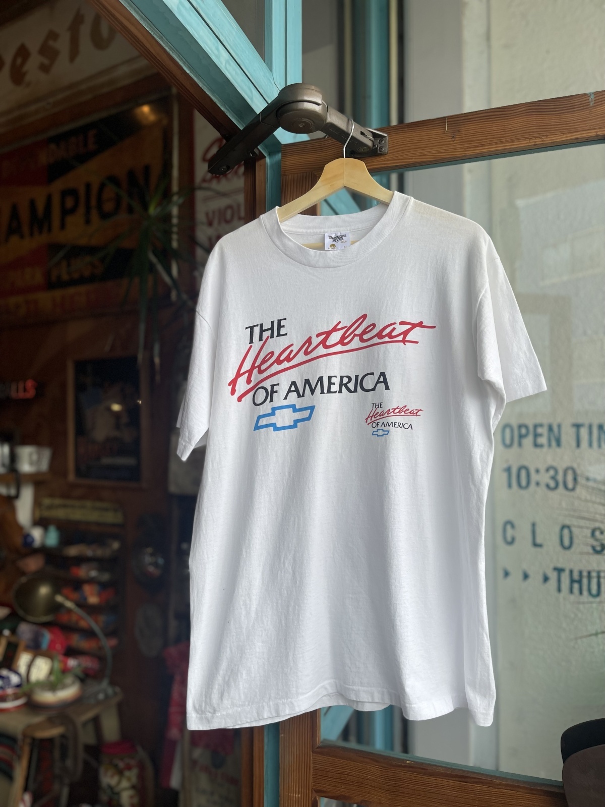 画像1: 90s CHEVROLET HEARTBEAT OF AMERICA T-SHIRT XL