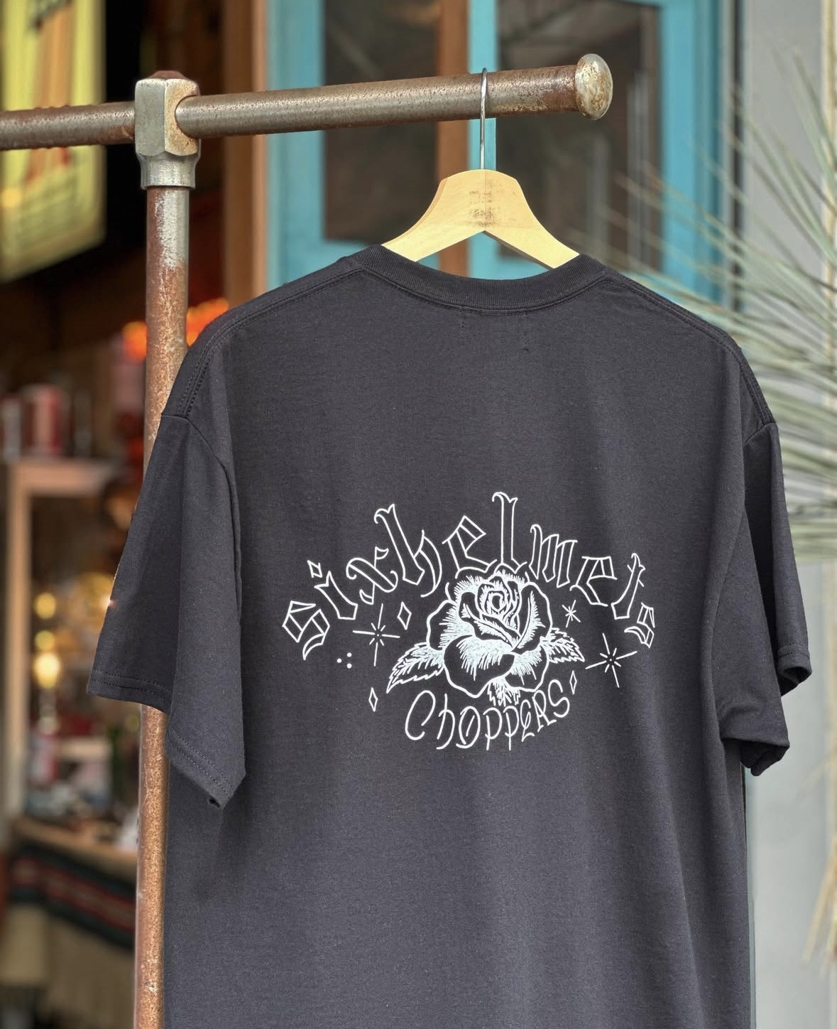 画像3: SIXHELMETS CHOPPERS ROSA T-SHIRT DRAWN BY BOULEVARD FEVER ART  BLACK