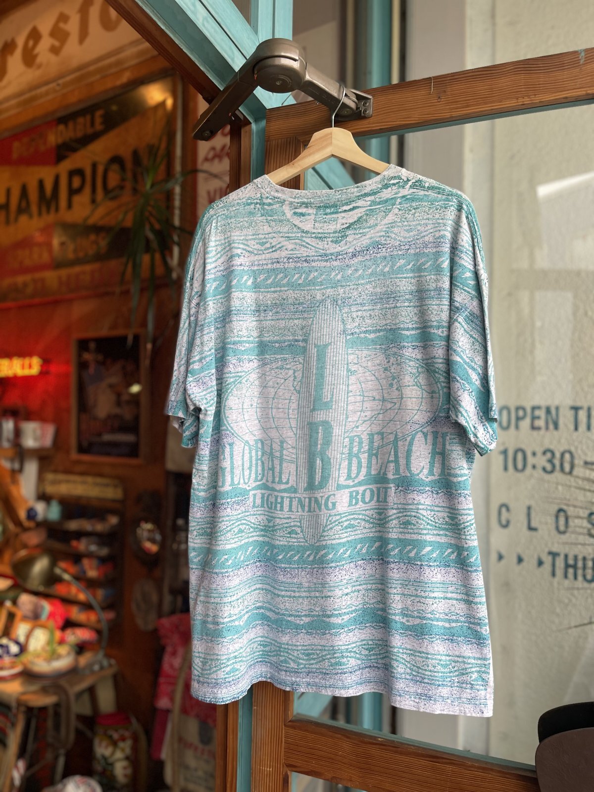 画像2: 90s LIGHTNING BOLT ALL OVER PRINT T-SHIRT XL