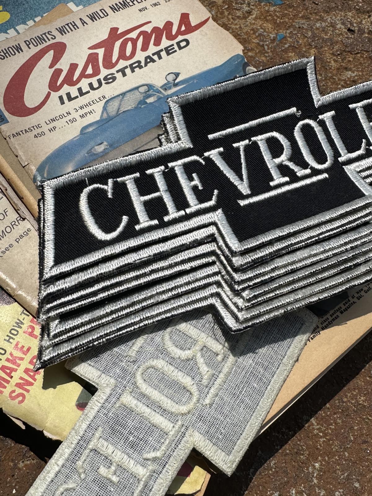 画像1: VINTAGE 70s CHEVROLET BOWTIE PATCH